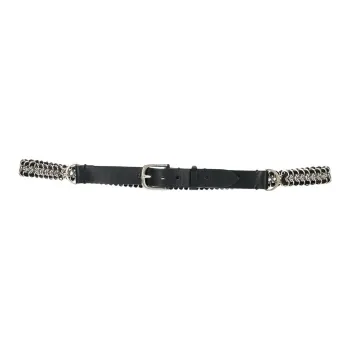 BALMAIN Leather Belts Unisex Black
