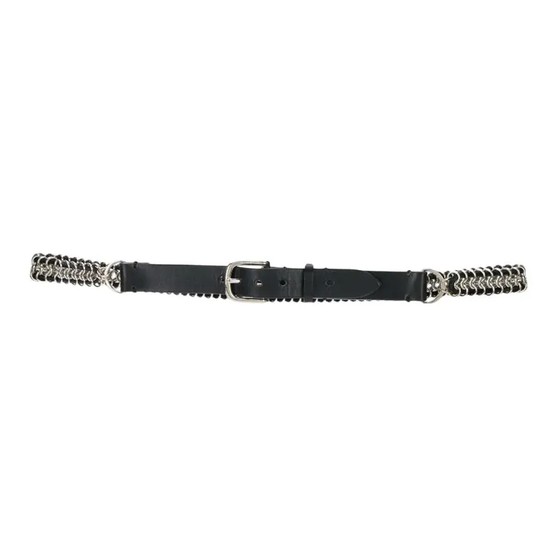 BALMAIN Leather Belts Unisex Black-0