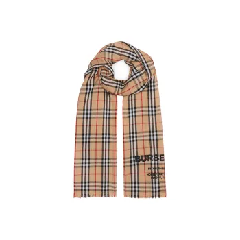 Burberry Knit Scarves Women's Camel