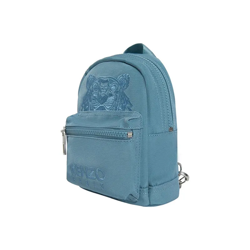 KENZO Polyester Backpack Mini Unisex Denim Blue-1