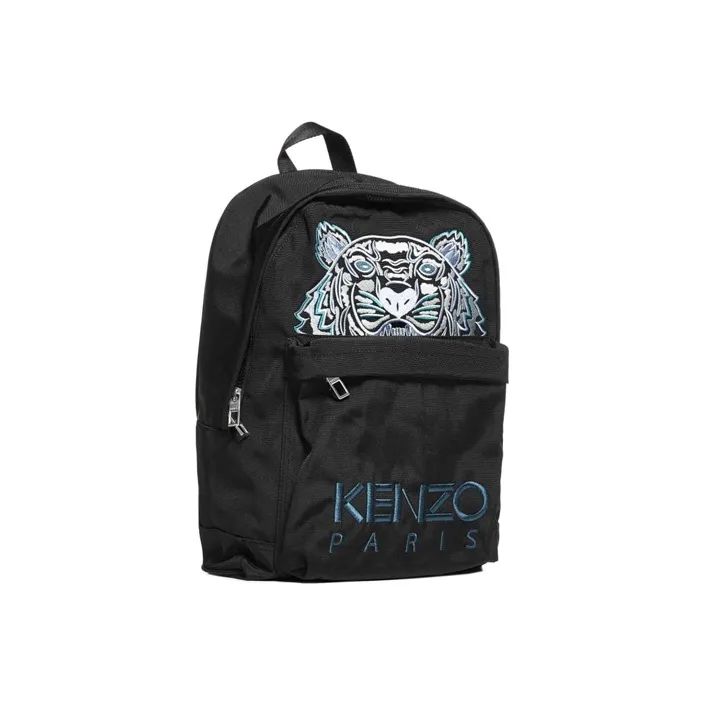 KENZO Nylon Backpack Men's Black/Blue/Green Label-2