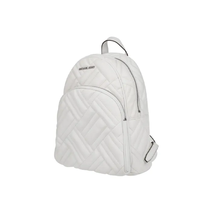 MICHAEL KORS Abbey Sheepskin Backpacks Medium Size Women's White-1