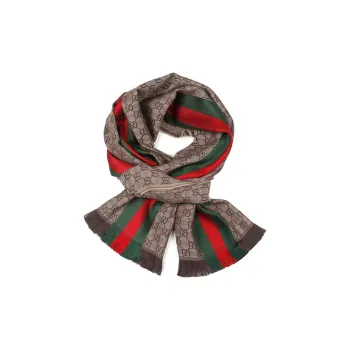 GUCCI GG Knit Scarves Unisex