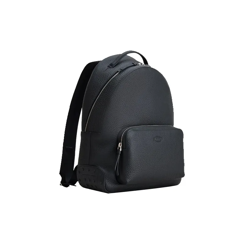 TOD'S Leather Backpack Medium Size Men's Black-1