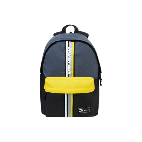 Anta PU Laptop Bag Backpack Regular Unisex Black Yellow