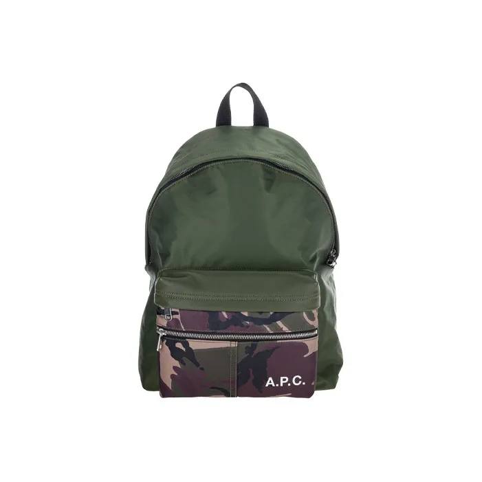 A.P.C Polyester Backpack Men's Green-0