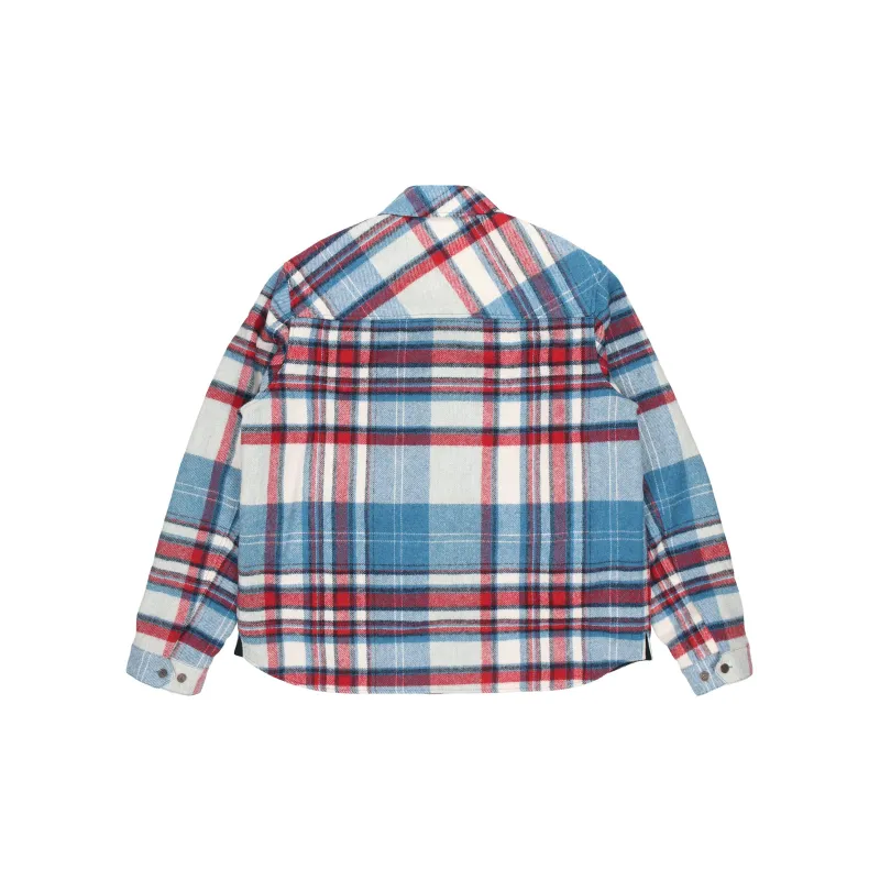WE11DONE Plaid print Wool Shirt-1