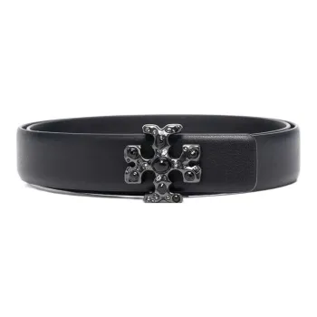 TORY BURCH Leather Belts Unisex Black 