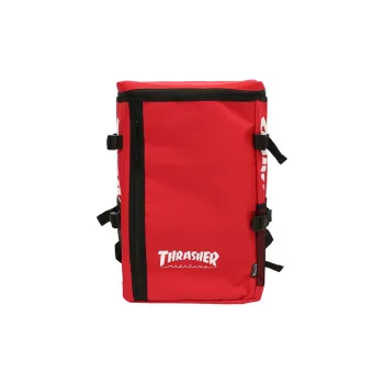 Thrasher Polyester Double-Shoulder Backpack Unisex Red