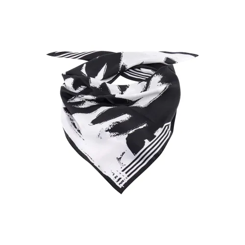 Alexander McQueen Silk Scarves Unisex Black