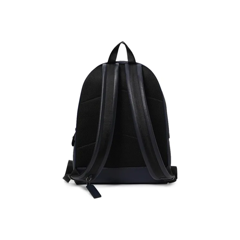 COACH Academy Leather Backpack Large Size Men's Dark Blue-3