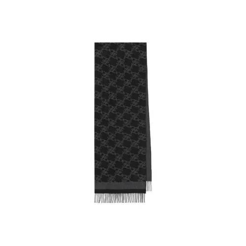 FENDI Knit Scarves Women's Black Gray