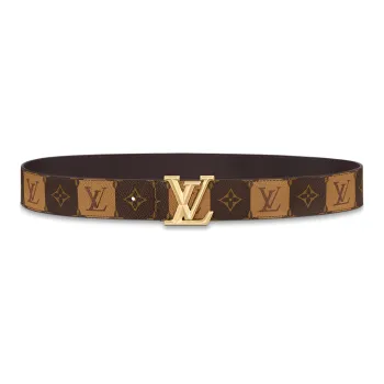 LOUIS VUITTON Lv Pyramide Stripes 40MM Reversible Belt Monogram