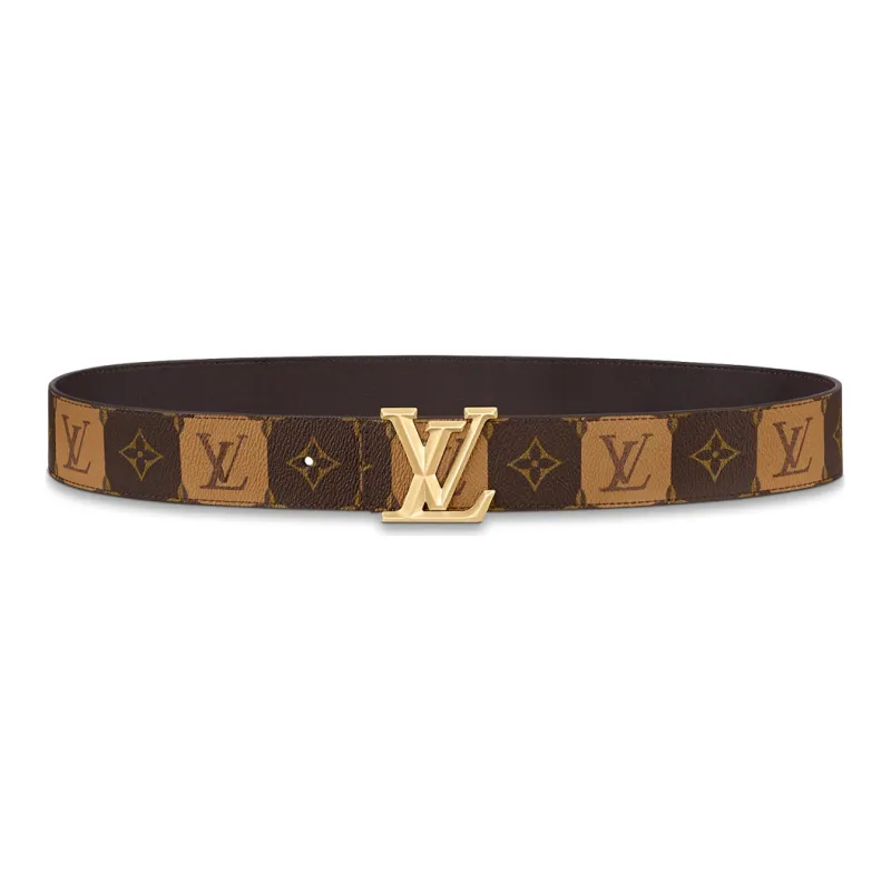 LOUIS VUITTON Lv Pyramide Stripes 40MM Reversible Belt Monogram-0