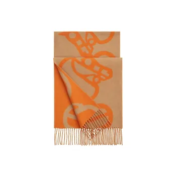 HERMES Wool Knit Scarves Women's