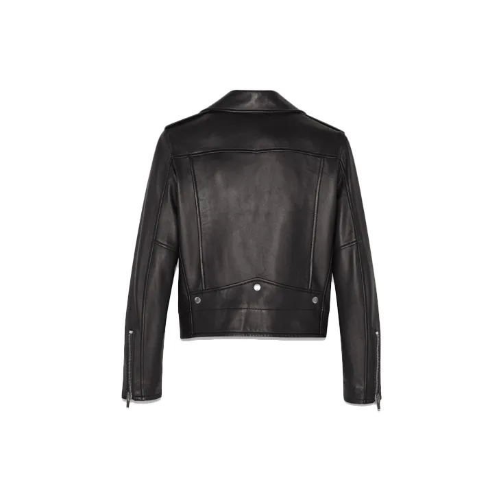 SAINT LAURENT Leather Biker Jacket-1