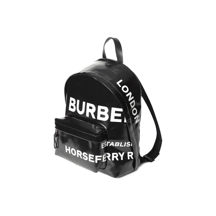 Burberry Horseferry Canvas Backpack Unisex Black-1