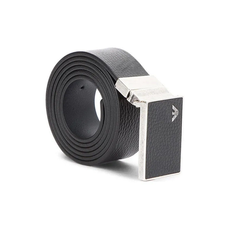 EMPORIO ARMANI Leather Belts Unisex Black-0