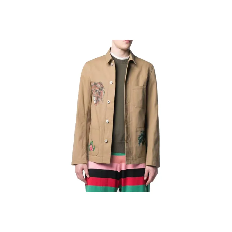 LOEWE Jackets Men Brown-1