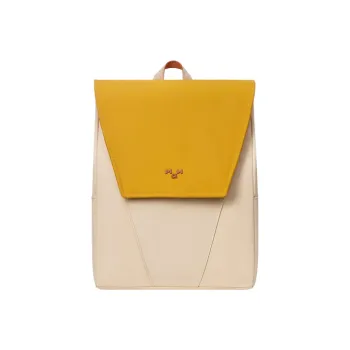 MAH Sheep Cottage Collaboration Polyester Backpack Regular Women's Mustard Yellow