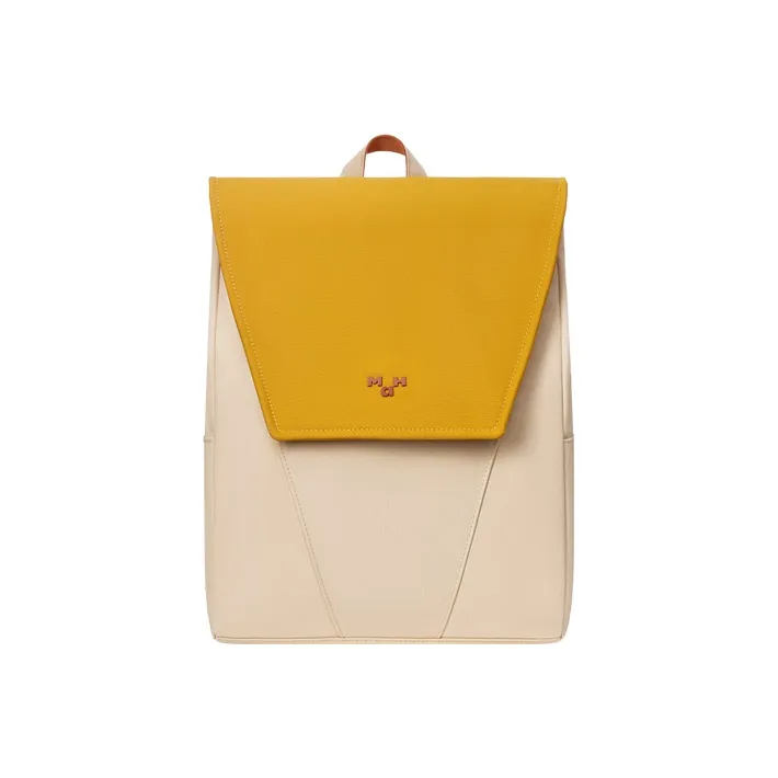 MAH Sheep Cottage Collaboration Polyester Backpack Regular Women's Mustard Yellow-0