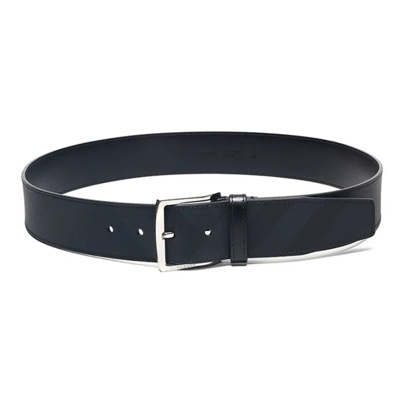 Burberry London Check And Leather Belt 1.6 Width-1