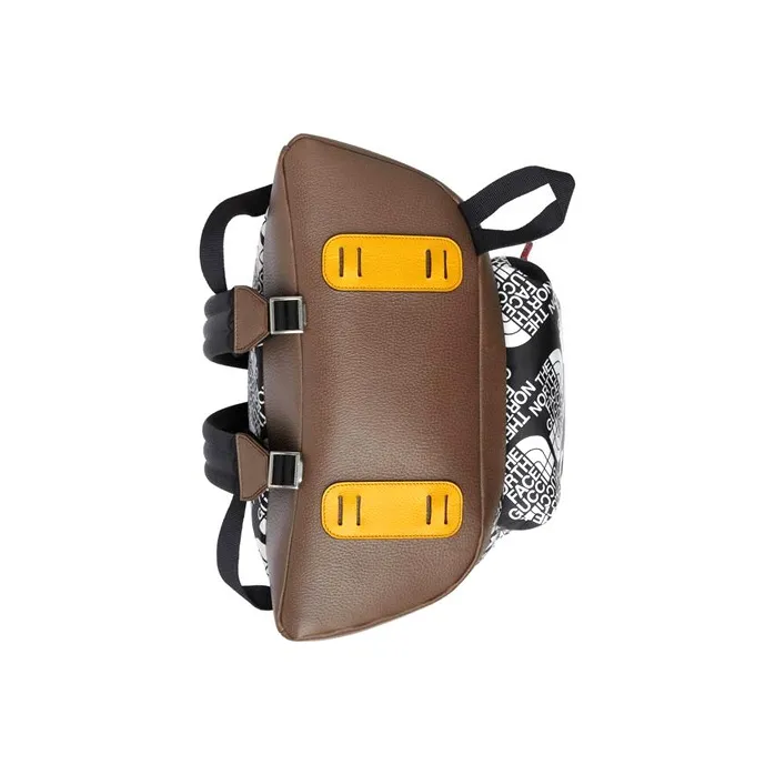 GUCCI The North Face Collaboration Nylon With Leather Dual Compartment Backpack Unisex Multicolor-5