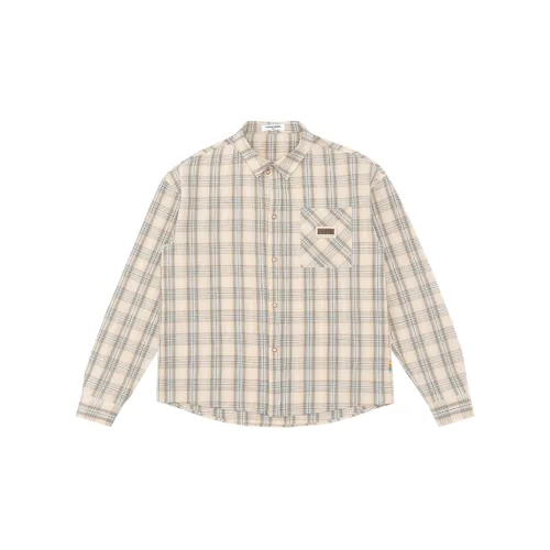 MostwantedLab Shirts Unisex Khaki Plaid