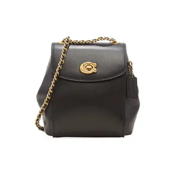 COACH Parker Cow Leather Backpack Mini Women's Black