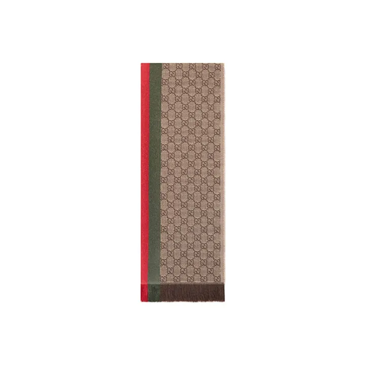 GUCCI Knit Scarves Unisex Brown-2