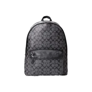 COACH Charles PVC Backpack Large Size Women's Advanced Gray