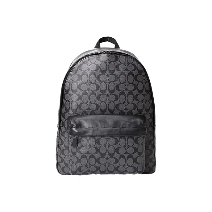 COACH Charles PVC Backpack Large Size Women's Advanced Gray-0