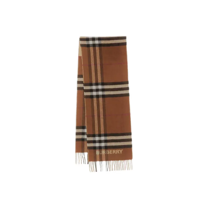 Burberry Contrast check Cashmere Scarf-7