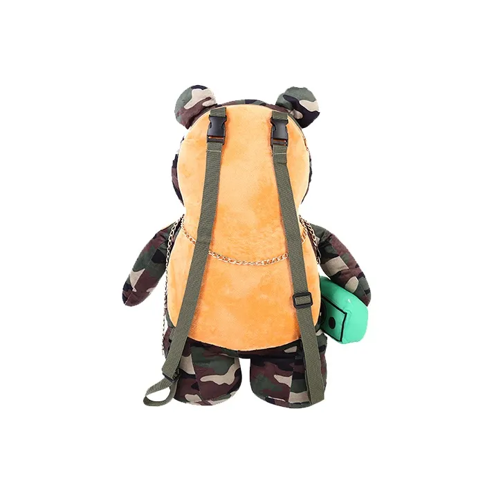 SPRAYGROUND Fabric Doll Bag Backpack Regular Unisex Army Green-3