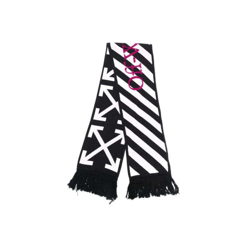 OFF WHITE Scarves Unisex Black/White-0