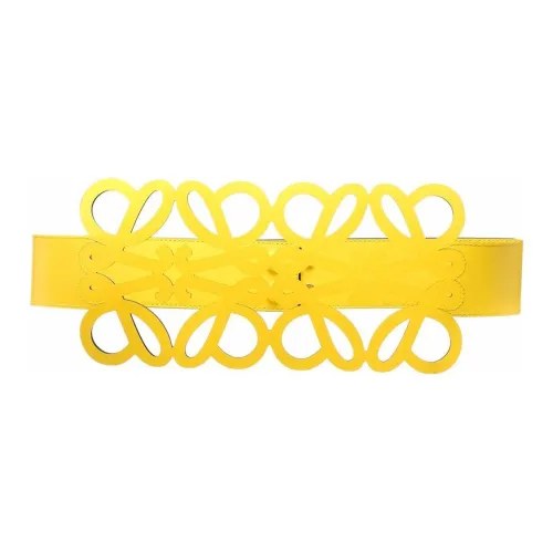 LOEWE Leather Belts Women's Ginger Yellow