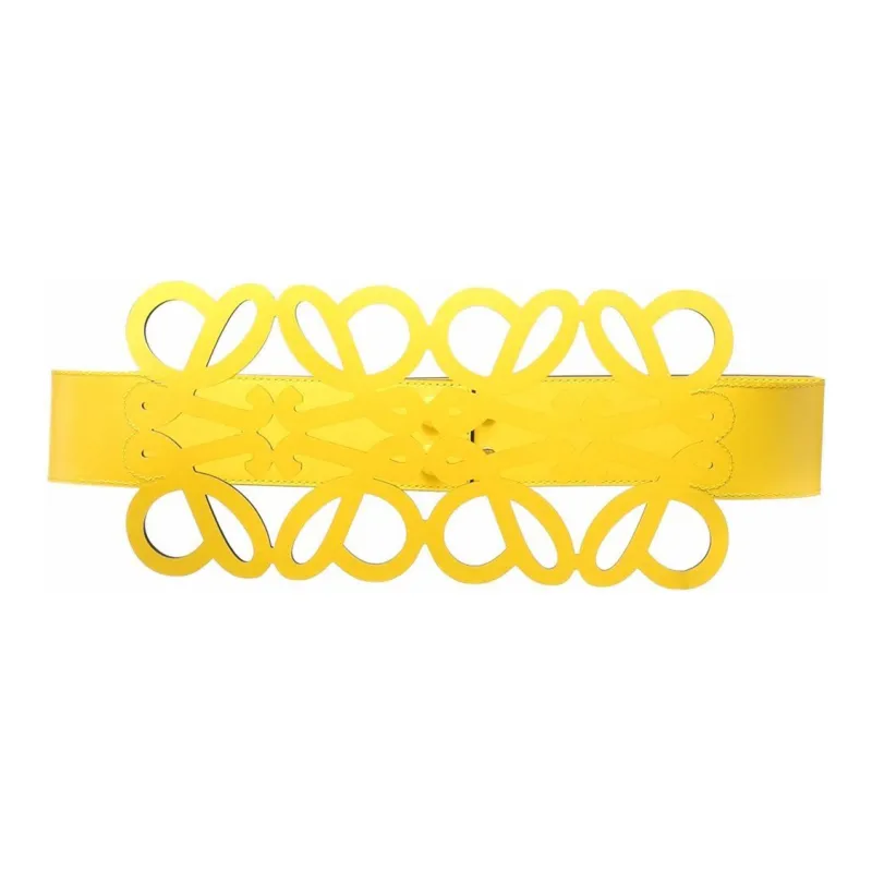 LOEWE Leather Belts Women's Ginger Yellow-0