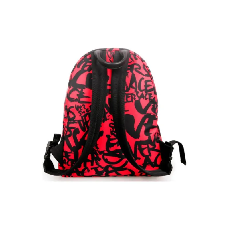 FANSIZHE VERSACE Nylon Backpack Regular Unisex Red-3