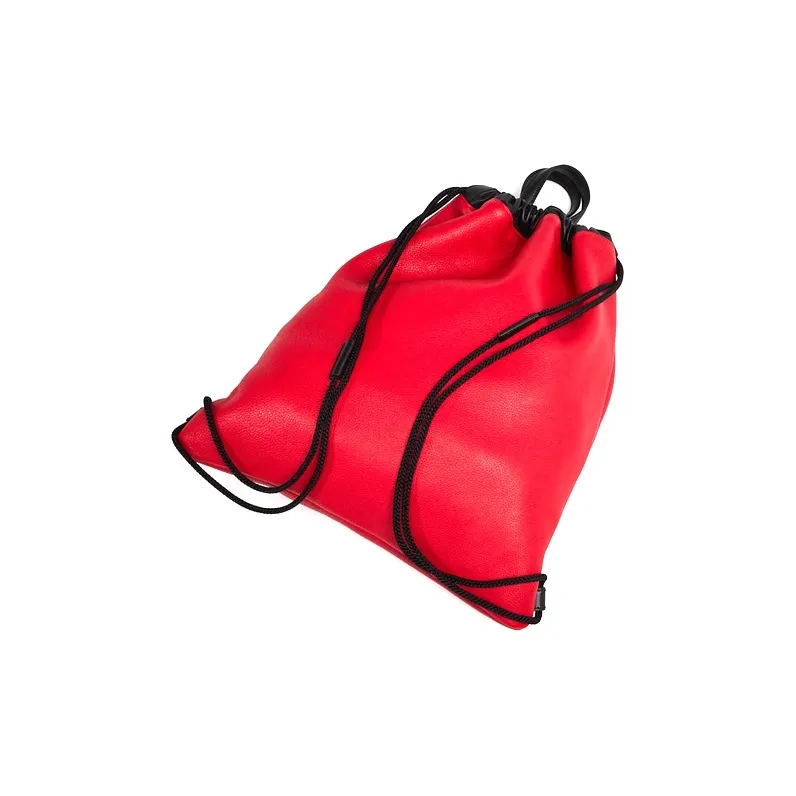 GUCCI Leather Backpack Unisex Red-1