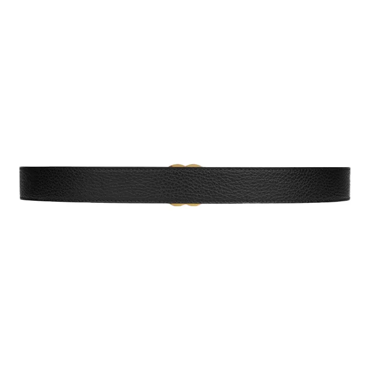 GUCCI Double G With Buckle, Double Sided, Smooth Buckle Leather Belts Unisex-2