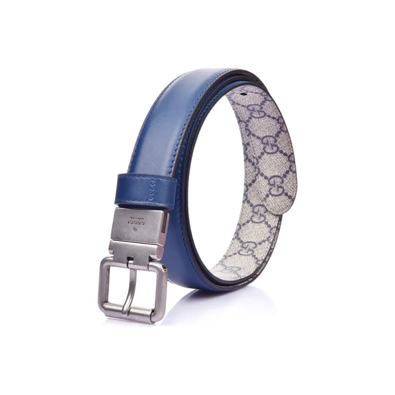 GUCCI Calfskin Double-Sided Pin Buckle Business Casual Leather Belts Men's-4