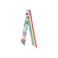 Ivory White/Turquoise Blue/Red