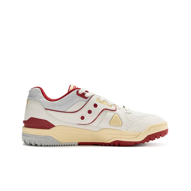 Saucony Cross 90 Low Top Skateboard Shoes Unisex Red White-1