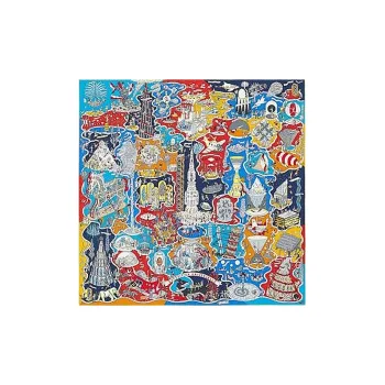 HERMES Silk Scarves Women's Blue