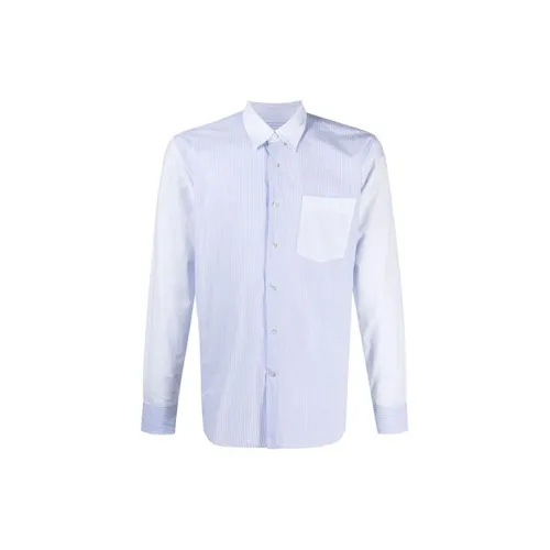 Lanvin Shirts Men Blue