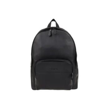 COACH Leather Backpack Tubas Men's Black