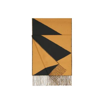HERMES Knit Scarves Unisex Brown