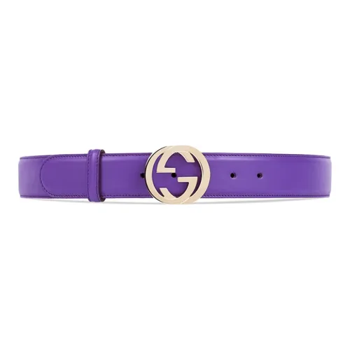 GUCCI Leather Belts Women's Purple