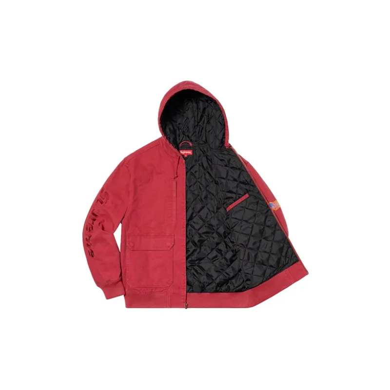 Supreme Canvas Hooded Work Jacket-1