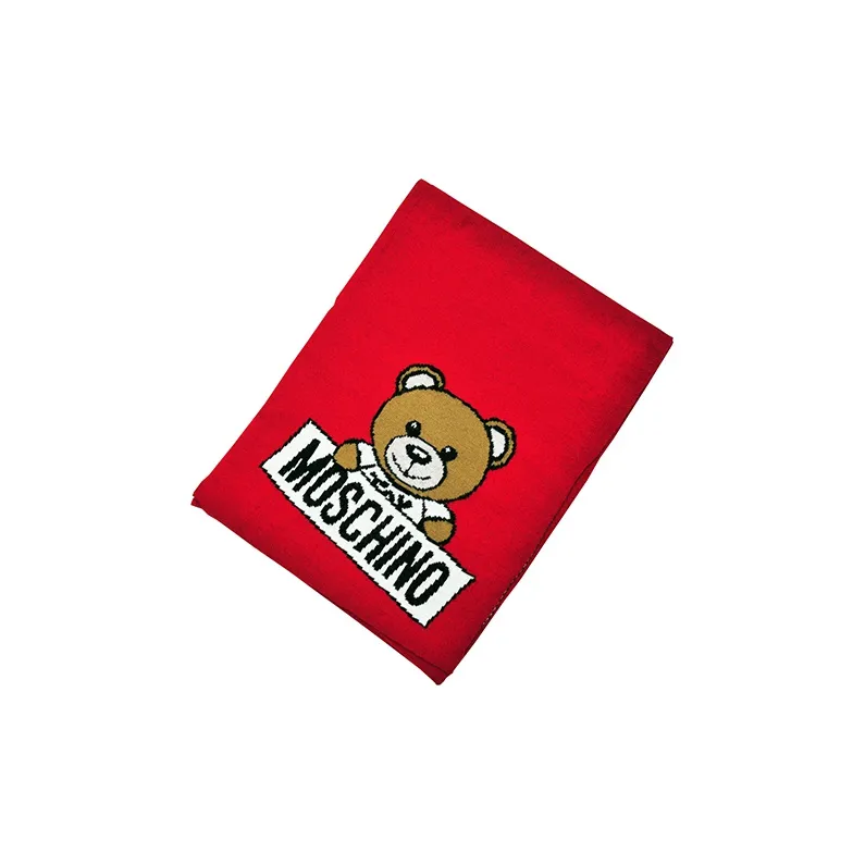 MOSCHINO Knit Scarves Women's Red-0